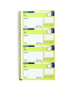 SPIRAX 550 TELEPHONE MESSAGE BOOK 279X144MM PACK 4