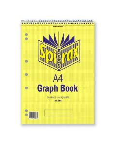 SPIRAX 585 GRAPH BOOK 5MM A4 30 LEAF
