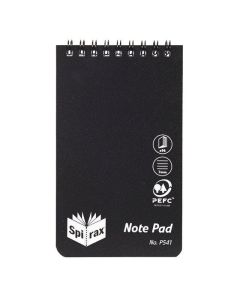 SPIRAX P541 PP NOTEBOOK 96 PAGES BLK T/O