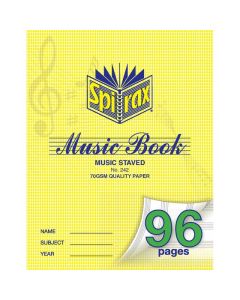 SPIRAX 242 MUSIC BOOK 225X175 96PAGE