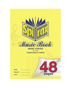 SPIRAX 243 MUSIC BOOK A4 48PAGE
