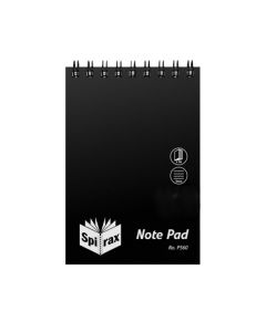 SPIRAX P560 PP NOTEBOOK 112X77MM 96 PAGE BLACK T/O