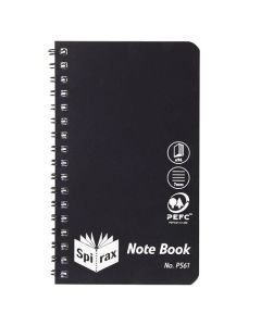 SPIRAX P561 PP NOTEBOOK 147X87MM S/O 96 PAGES BLK