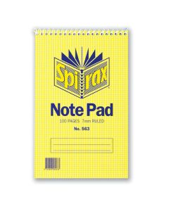 SPIRAX 563 NOTEBOOK REPORTERS 200X127MM 100 PAGE T/O