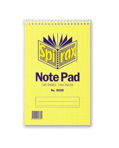 SPIRAX 563B NOTEBOOK REPORTERS 200X127MM 300 PAGE T/O