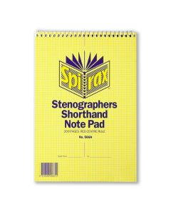 SPIRAX 566A NOTEBOOK STENOGRAPHERS 225X152MM 200 PAGE T/O