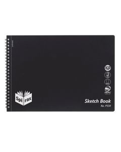 SPIRAX P534 PP SKETCH BOOK A4 40 PAGES BLK S/O