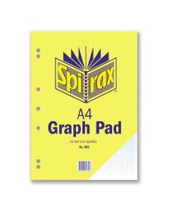 SPIRAX 802 GRAPH PAD 2MM A4 25 LEAF