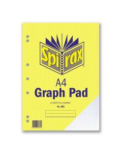 SPIRAX 805 GRAPH PAD 5MM A4 25 LEAF
