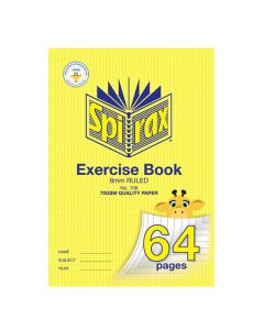 SPIRAX 106 EXERCISE BOOK 64 PAGE A4 8MM RULED