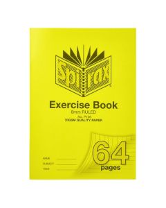 SPIRAX P106 EXERCISE BOOK A4 8MM 64PAGE