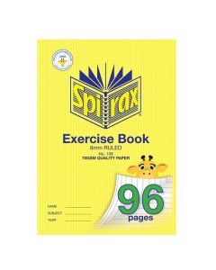SPIRAX 108 EXERCISE BOOK A4 96 PAGE 8MM