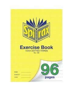 SPIRAX 109 EXERCISE BOOK 96 PAGE A4 14MM DOTTED THIRDS
