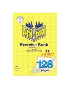 SPIRAX 110 EXERCISE BOOK 128 PAGE A4 8MM RULED