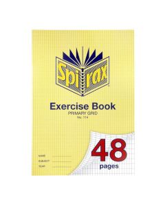 SPIRAX 114 EXERCISE BOOK A4 48 PAGE PRIMARY GRID