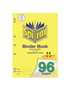 SPIRAX 121 BINDER BOOK 96 PAGE A4 8MM RULED