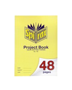 SPIRAX 142 PROJECT BOOK A4 48 PAGE 18MM DOTTED THIRDS