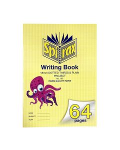 SPIRAX 162 WRITING BOOK 64 PAGE 18MM DOTTED THIRDS PRO