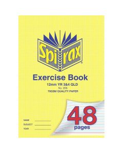 SPIRAX 205 EXERCISE BOOK A4 12MM RULED YEAR 3&4 48PAGE
