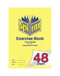 SPIRAX 210 EXERCISE BOOK A4 11MM 48PAGE