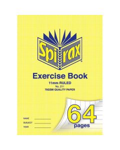 SPIRAX 211 EXERCISE BOOK A4 11MM 64PAGE