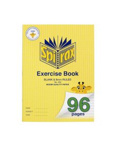 SPIRAX 324 SUPER SIZE BOTANY BOOK 96PAGE BLANK & 8MM