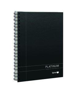 SPIRAX 400 PLATINUM NOTEBOOK A4 200 PAGE BLACK