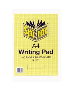 SPIRAX 411 WRITING PAD A4 100 PAGE RULED