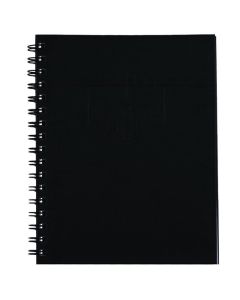 SPIRAX 511 HARD COVER BOOK 225X175MM 200 PAGE BLACK