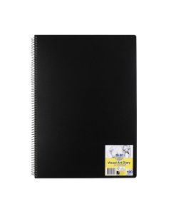 SPIRAX P703 PP VISUAL ART DIARY A3 120 PAGE BLACK S/O