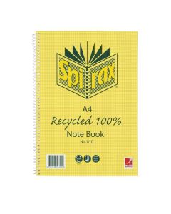 SPIRAX 810 RECYCLED NOTEBOOK A4 120 PAGE