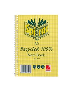 SPIRAX 812 RECYCLED NOTEBOOK A5 120 PAGE