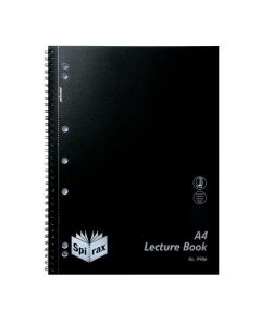 SPIRAX P906 PP LECTURE BOOK A4 140 PAGE BLACK