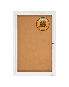 QUARTET  ENCLOSED BOARD CORK 600X900MM 1 DOOR