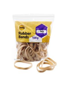 MBG RUBBER BANDS NO. 64 100GM ZIP LOCK