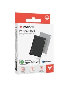 VERBATIM MY FINDER CARD BLUETOOTH TRACKER 2 PACK BLACK/SILVER