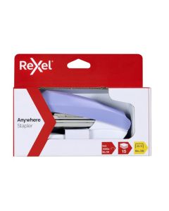 REXEL ANYWHERE STAPLER HALF STRIP LAVENDER