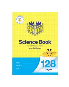 SPIRAX SCIENCE BOOK A4 128PG 2MM GRAPH/FEINT