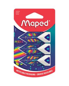 MAPED PIXEL PARTY ERASER PACK 3