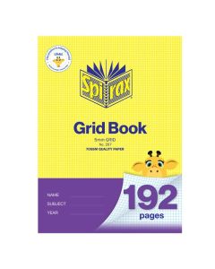 SPIRAX GRID BOOK A4 192PG 5MM