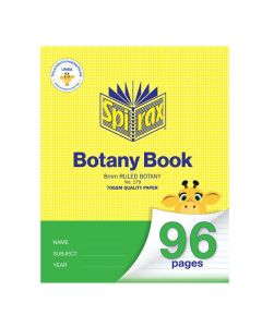SPIRAX BOTANY BOOK 225X175MM 96PG 8MM