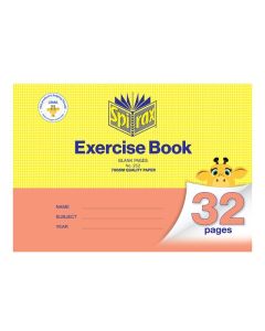 SPIRAX EXERCISE BOOK 175X240MM 32PG BLANK