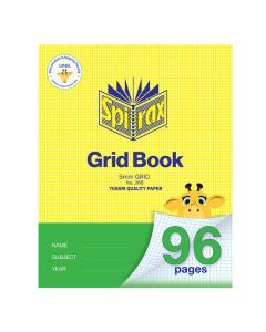 SPIRAX GRID BOOK 225X175MM 96PG 5MM
