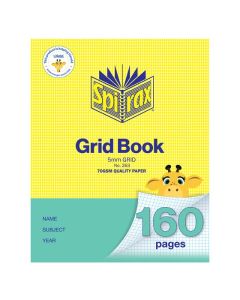 SPIRAX GRID BOOK 225X175MM 160PG 5MM