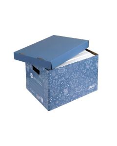 MARBIG ENVIRO "WE MEAN GREEN" ARCHIVE BOX SEA BLUE