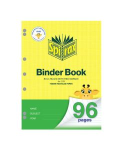 SPIRAX RECYCLED BINDER BOOK A4 96PG 8MM