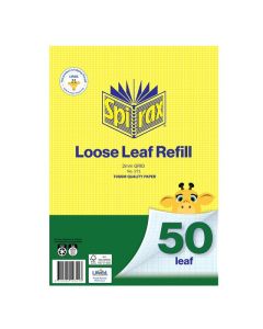 SPIRAX LOOSE LEAF REFILLS A4 50 LEAF GRAPH 2MM