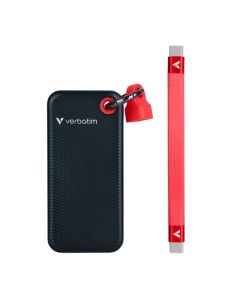 VERBATIM POCKET SSD USB 3.2 GEN 2 1TB BLACK/RED