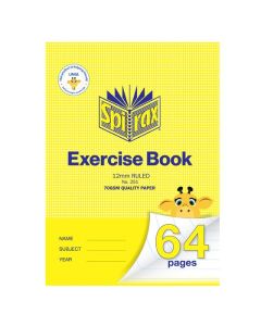 SPIRAX EXERCISE BOOK 250X175MM 64PG 12MM