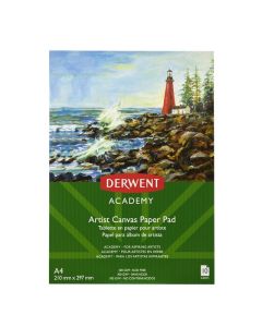 DERWENT ACADEMY CANVAS PAD 300GSM A4 PORTRAIT 10 SHEET